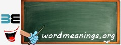 WordMeaning blackboard for r